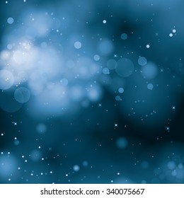 vector glittering stars on bokeh background