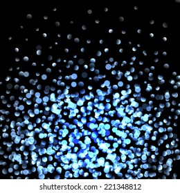 Vector glittery blue Christmas background.
