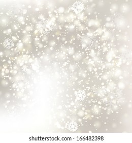 Vector glittery Christmas background with stars and twinkly lights.