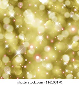 Vector glittery gold Christmas background.
