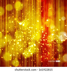 Vector glittery lights silver abstract Christmas background.