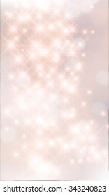 Vector glittery lights silver abstract Christmas background.