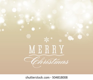 Vector glittery lights silver abstract Christmas background.