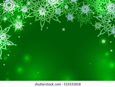 Vector glittery Merry Christmas and Happy New Year card design. Perfect as invitation or announcement.