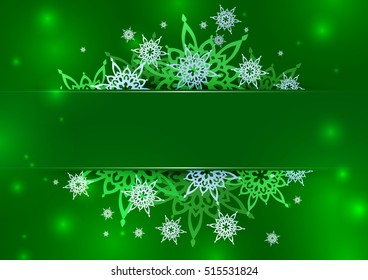 Vector glittery Merry Christmas and Happy New Year card design. Perfect as invitation or announcement.