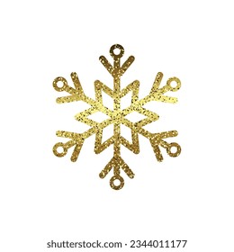Vector glittery snowflake christmas element vector