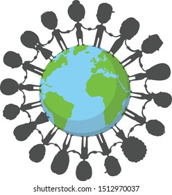 Vector Global Communication Concept Illustration