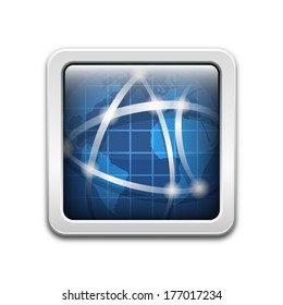 Vector global communication icon