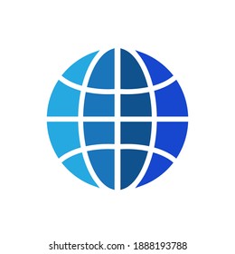 vector global icon. Eps. 10.