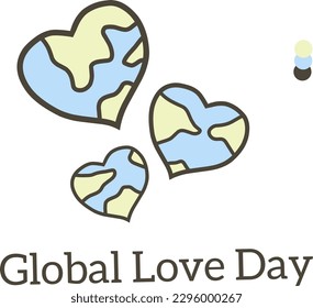 vector of global love day