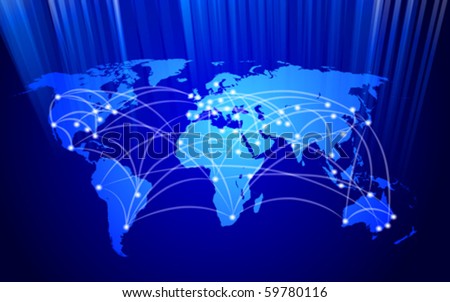 vector global network connection concept
