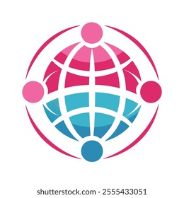 vector global people logo template
