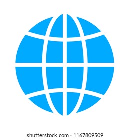 vector Global world icon - business concept, earth abstract sign symbol