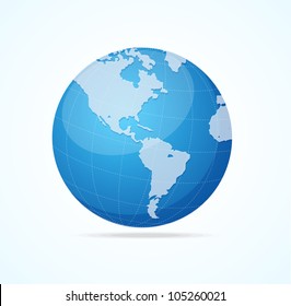 Vector globe