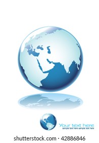 vector globe background