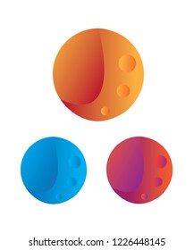 Vector Globe Colorful Logo Design Template Icon