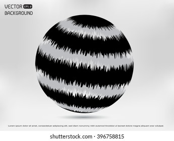 Vector globe design.Abstract round logo.