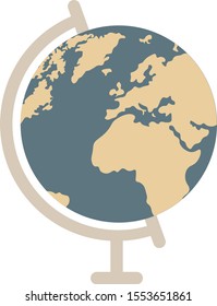 A vector globe flat design