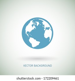 Vector Globe Icon.