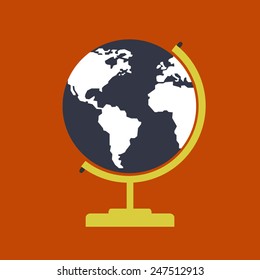 Vector globe icon