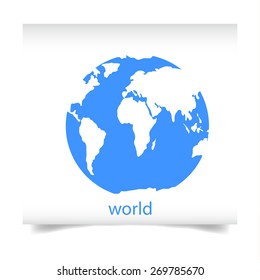 Vector Globe Icon.