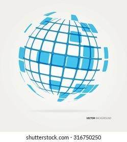 Vector globe icon
