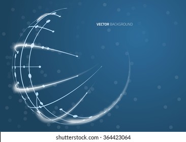 Vector globe icon