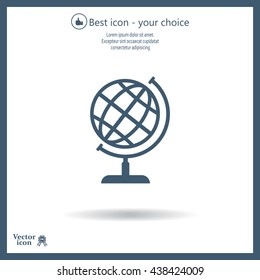 Vector globe icon