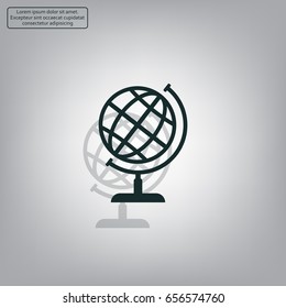 Vector globe icon