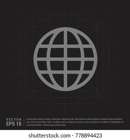 vector globe icon