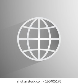 Vector globe icon background