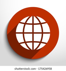 Vector globe icon background