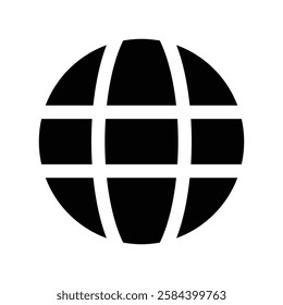 Vector globe icon, earth globe icon, go to web symbol icon, www symbol illustration.