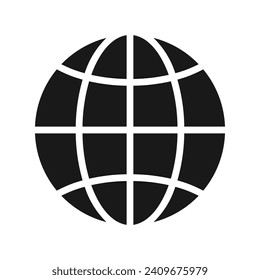 Vector globe icon vector , world wide web symbol icon.