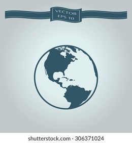 Vector globe icons 