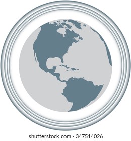 Vector globe icons