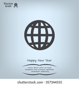 Vector globe icons