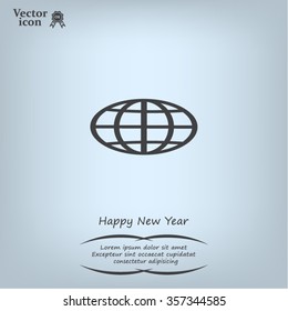 Vector globe icons