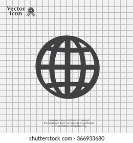 Vector globe icons