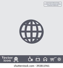 Vector globe icons