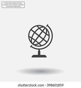 Vector globe icons