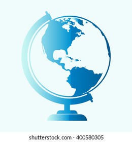 Vector globe icons