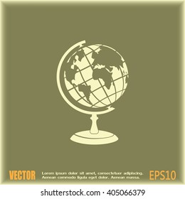 Vector globe icons