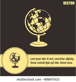 Vector globe icons