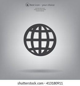 Vector globe icons