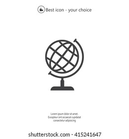Vector globe icons