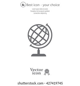 Vector globe icons