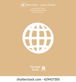 Vector globe icons