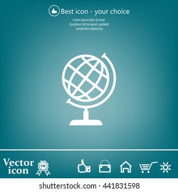 Vector globe icons