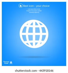 Vector globe icons